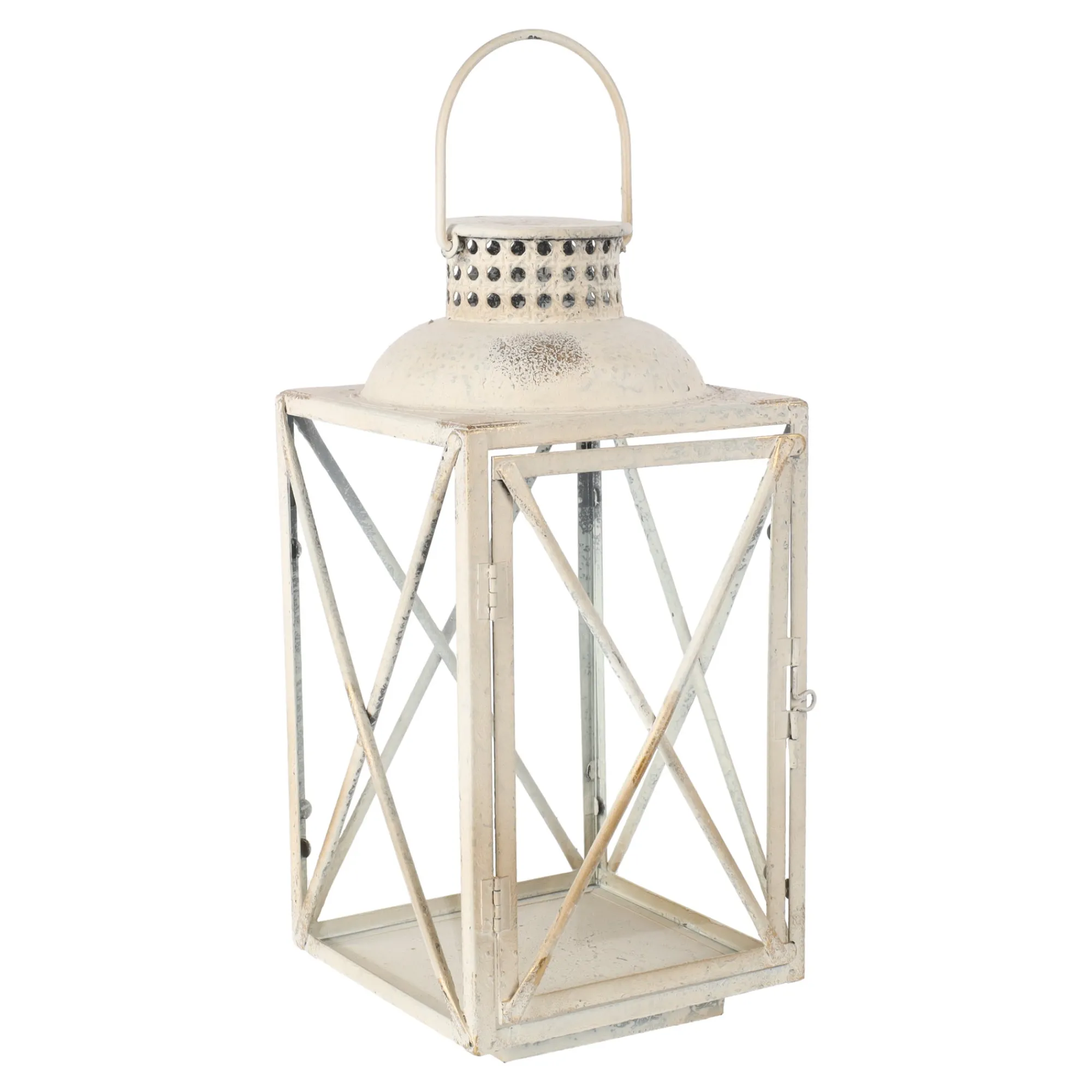 O'malley Woondecoratie>Lantaarn antiek wit 50 cm