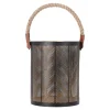 O'malley Woondecoratie>Lantaarn Garlan zwart goud 15 x 20 cm