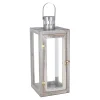 Mega Collections Woondecoratie>Lantaarn Lorenzo grey 44 cm