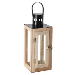 Mega Collections Woondecoratie>Lantaarn Lorenzo natural 34 cm