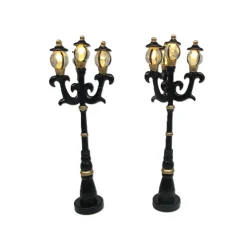 Kerstdorp>Lantaarn 2st met LED