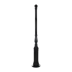 Diamant Buitenverlichting|Buitenverlichting>Lantaarnpaal Almere 214 cm Zwart