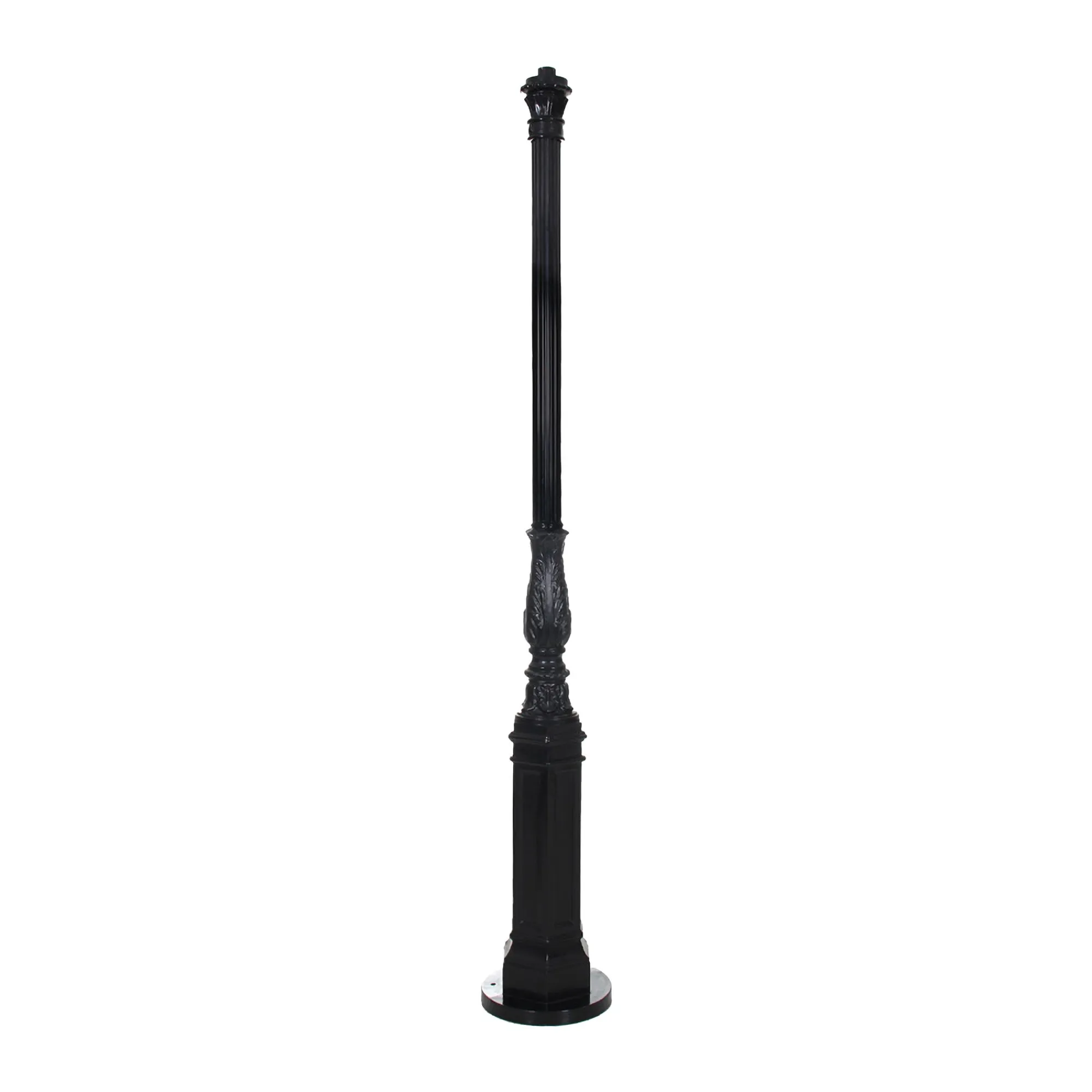 Diamant Buitenverlichting|Buitenverlichting>Lantaarnpaal Almere 214 cm Zwart