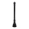 Diamant Buitenverlichting|Buitenverlichting>Lantaarnpaal Almere 122 cm Zwart