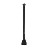 Diamant Buitenverlichting|Buitenverlichting>Lantaarnpaal Almere 141 cm Zwart