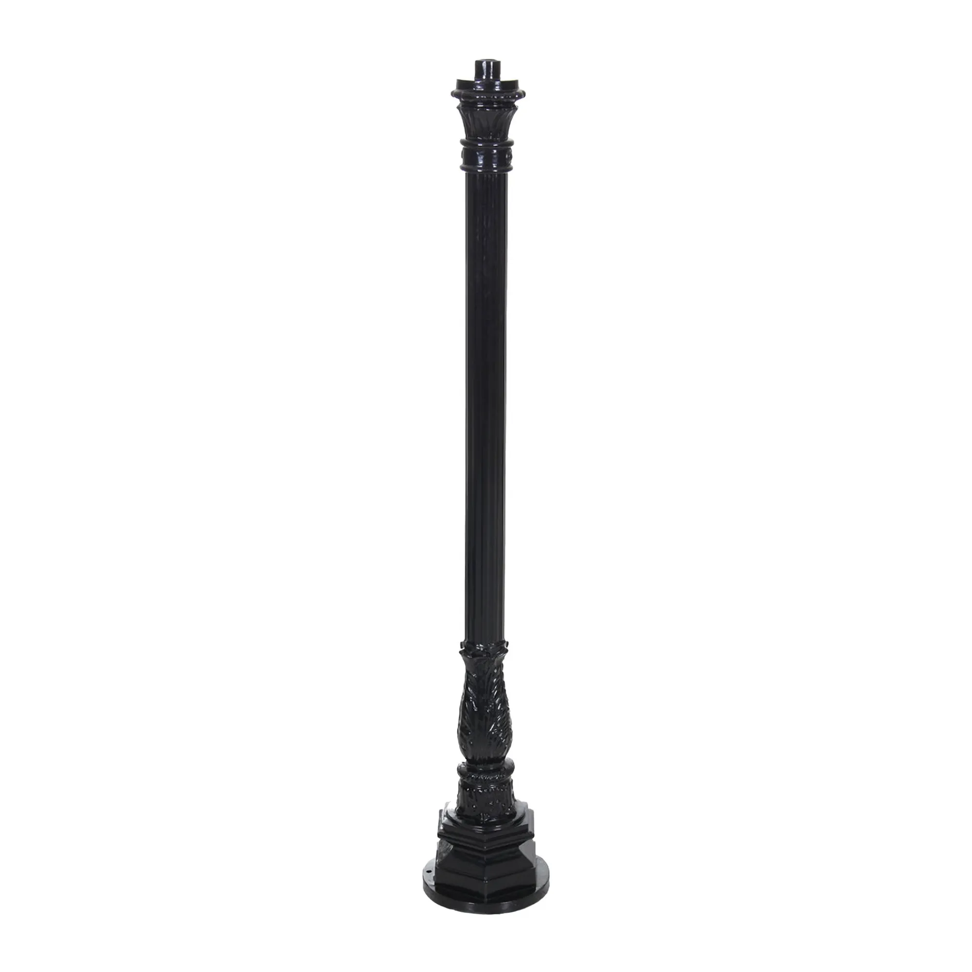 Diamant Buitenverlichting|Buitenverlichting>Lantaarnpaal Almere 141 cm Zwart