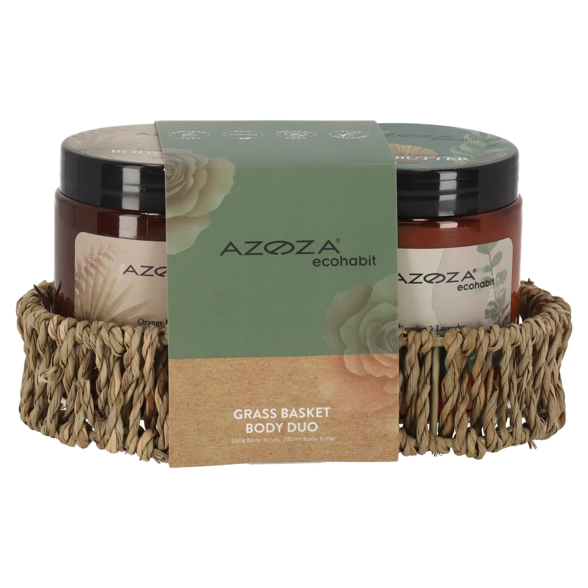 Azoza Badkameraccessoires>Lichaamverzorgingsset 2 stuks Eco Habit
