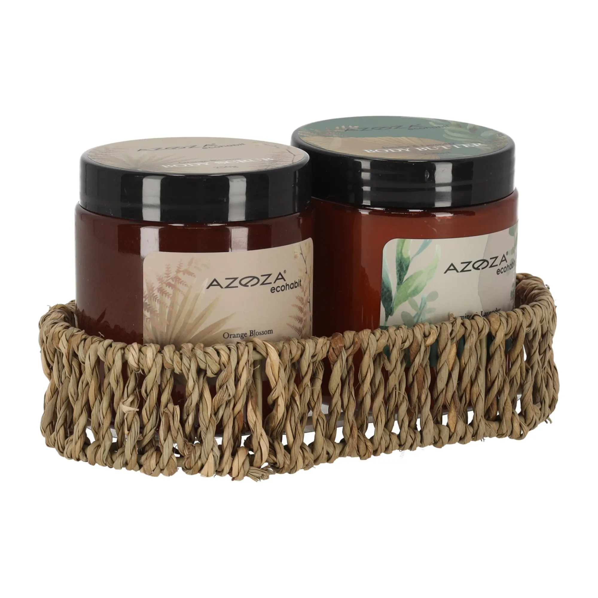 Azoza Badkameraccessoires>Lichaamverzorgingsset 2 stuks Eco Habit