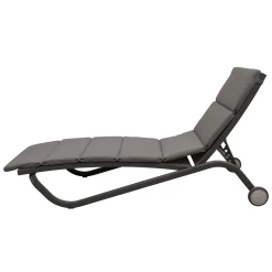 Bois le Duc Tuinstoelen>Ligbed Marcone antraciet met kussen