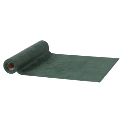 Woondecoratie>Loper velvet foil groen 28 x 300 cm
