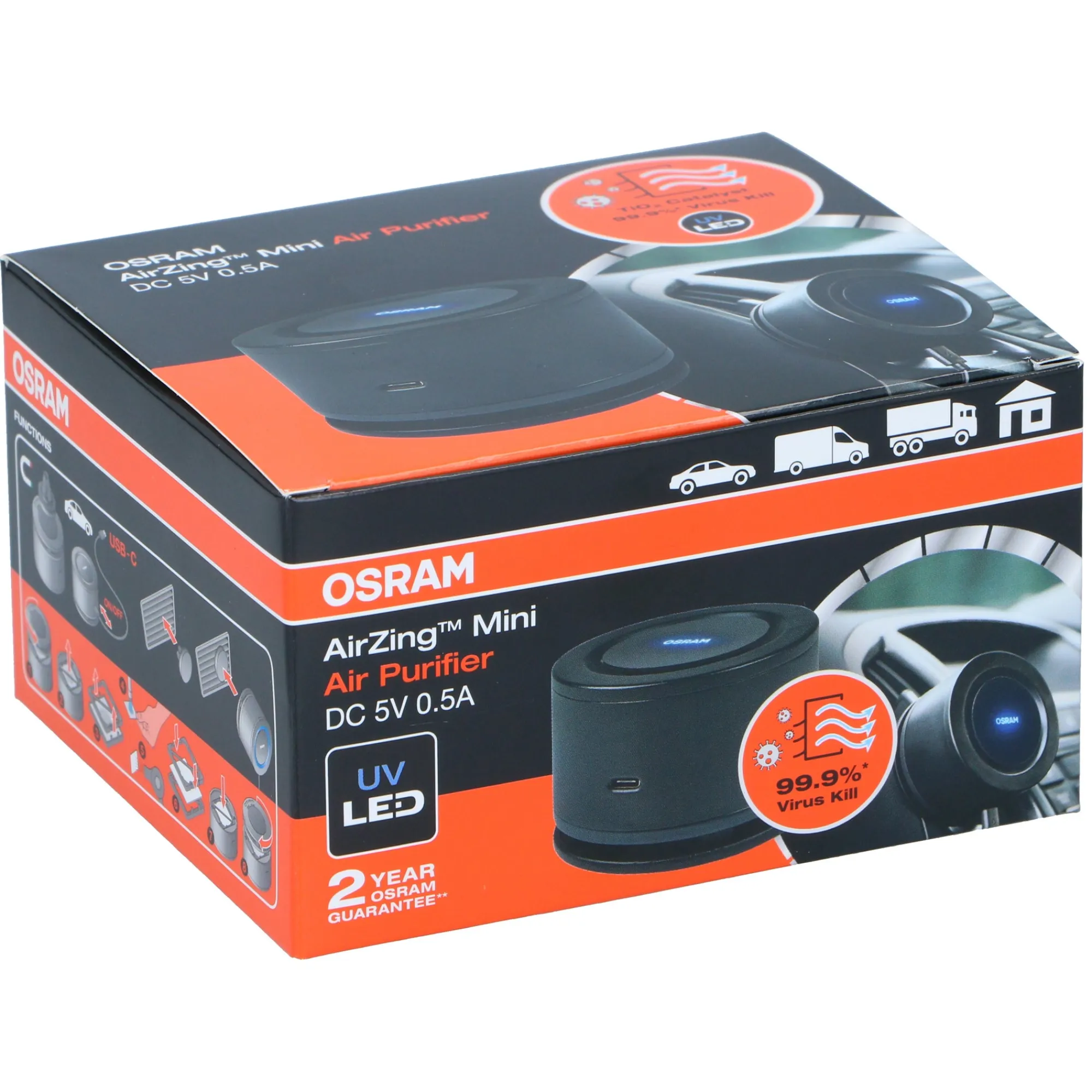 Osram Autoaccessoires>Luchtsreiniger auto anti-virus