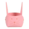 Pasen|Woondecoratie>Mand konijn 19cm roze