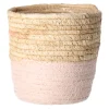 Woondecoratie>Mand Rachel rond roze 14 x 14 cm