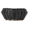 O'malley Woondecoratie>Mand riet rond zwart 24 cm