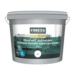 Finess Muurverf>Muurverf dubbeldek wit 5L