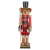O'malley Kerstdecoratie>Notenkraker beer 60 cm tartan rood