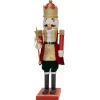 O'malley Kerstdecoratie>Notenkraker 160cm bewegend met geluid rood goud