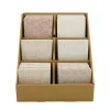 Natural Collections Woondecoratie>Onderzetter keram wit roze 10x10cm