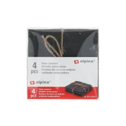 Alpina Koken & Tafelen>Onderzetter leisteen 10x10cm