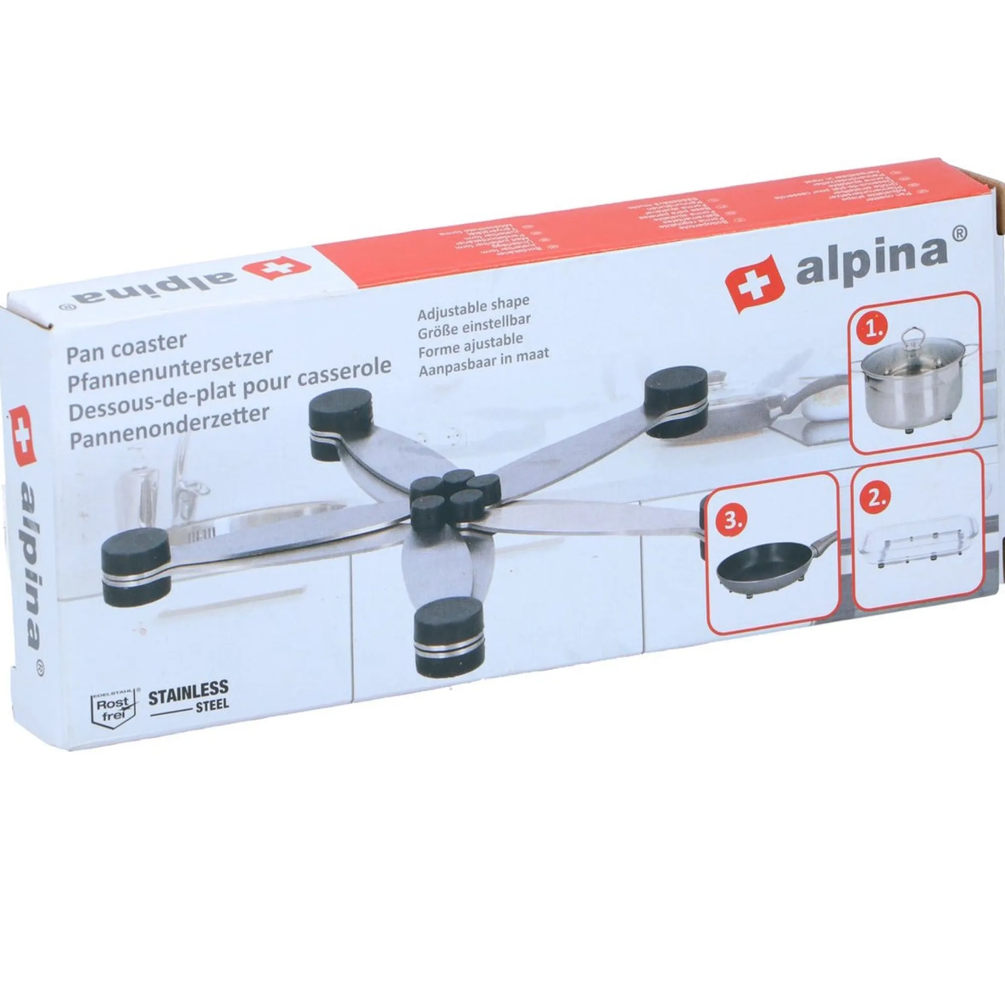 Alpina Koken & Tafelen>Onderzetter 27.5x20.5cm RVS