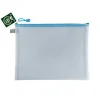 FolderSys Opbergen>Opbergtas A4 met rits pastelblauw