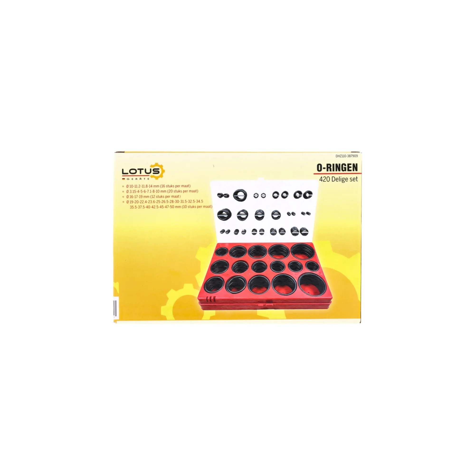 Lotus Handgereedschap>O-ring assorti 420-delig