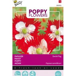 Buzzy Moestuin>Papaver Deense vlag