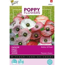 Buzzy Moestuin>Papaver Mother of Pearl