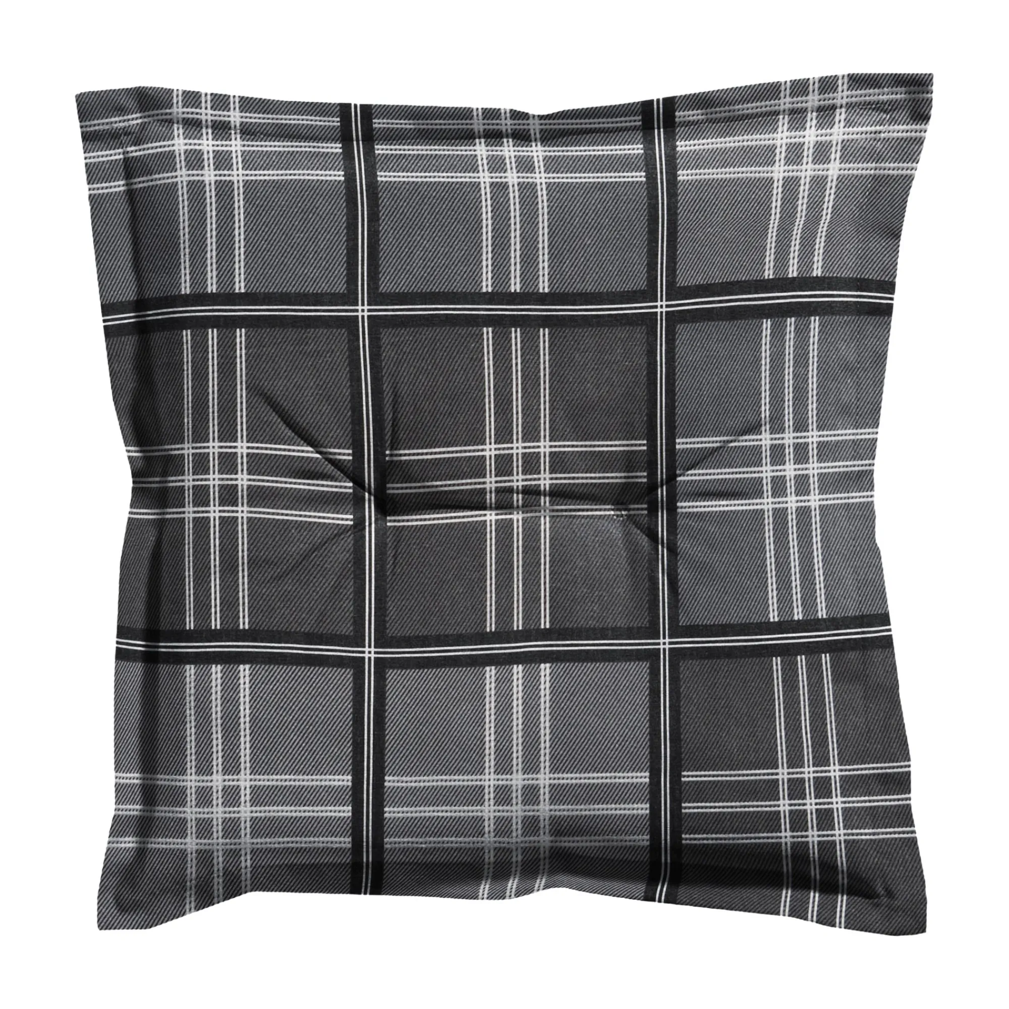 Madison Tuinkussens>Patchy grey hocker 50x50