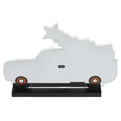 O'malley Kerstdecoratie|Kerstverlichting>Pickup met kerstboom infinity 44 cm