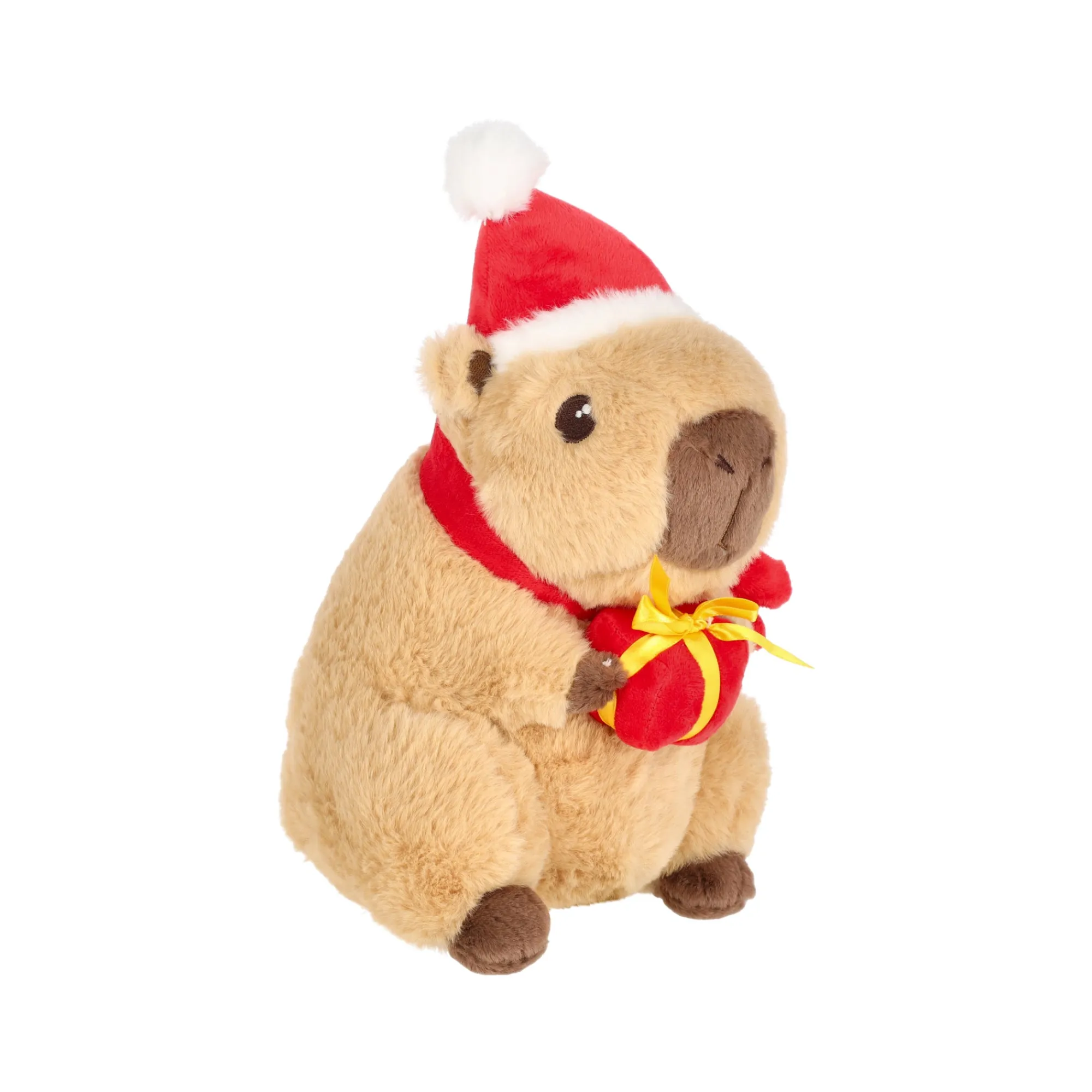 Kerstdecoratie>Pluche capibara kerst 24 cm