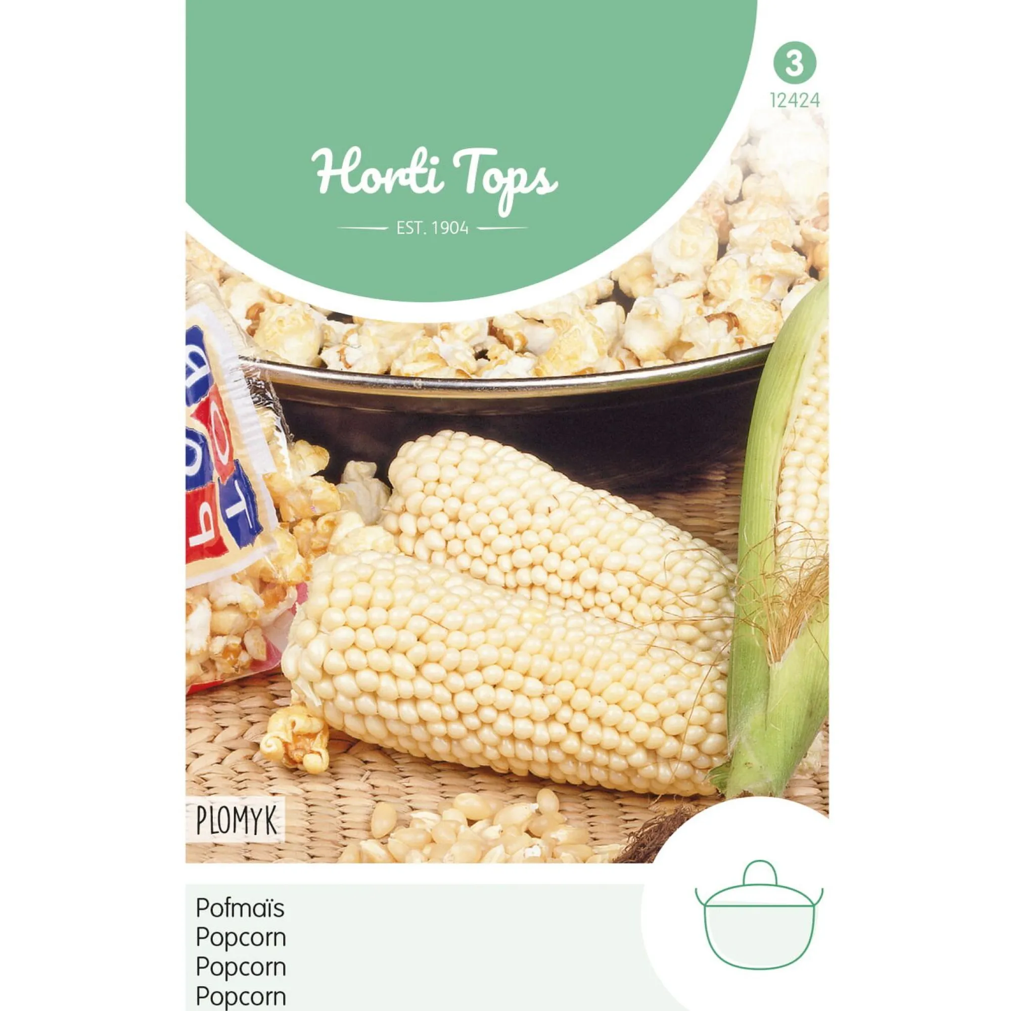 Horti Tops Moestuin>Pofmais Plomyk popcorn zaad