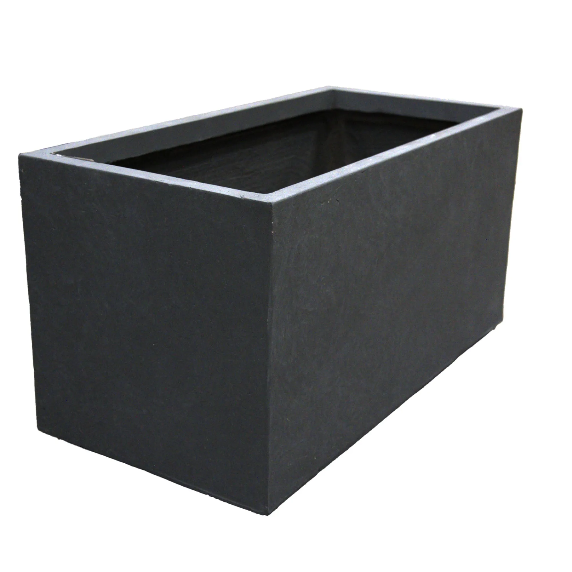 Mega Collections Tuindecoratie>Pot Clayfibre Bigular antracite 60 cm