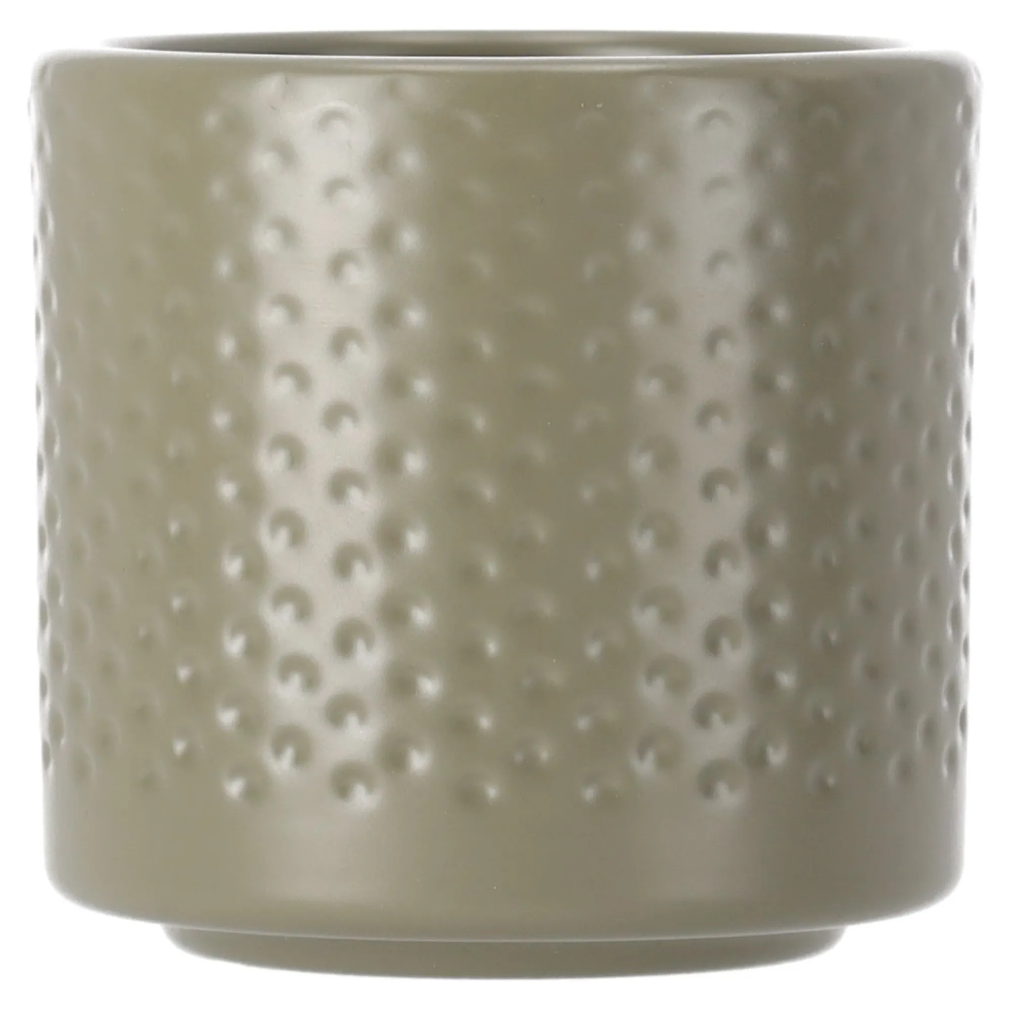 Mica Decorations Vazen En Potten>Pot Era rond groen relief 7 x 7 cm