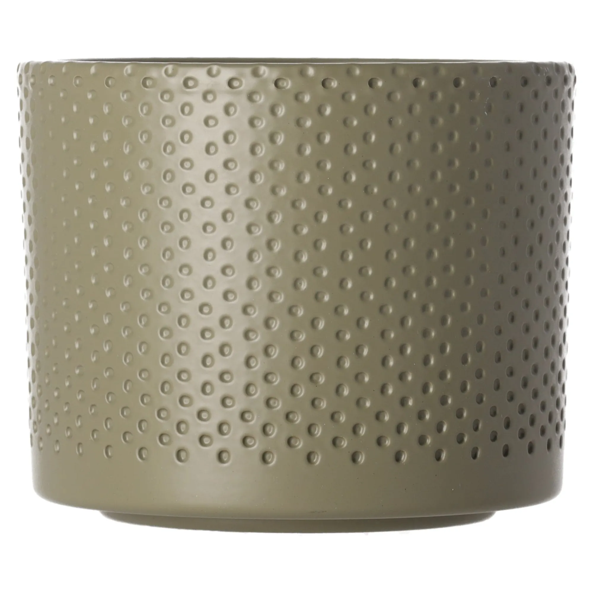 Mica Decorations Vazen En Potten>Pot Era rond groen relief 10 x 12 cm