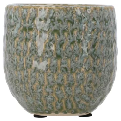 Natural Collections Vazen En Potten>Pot keramiek groen 8 x 8 cm