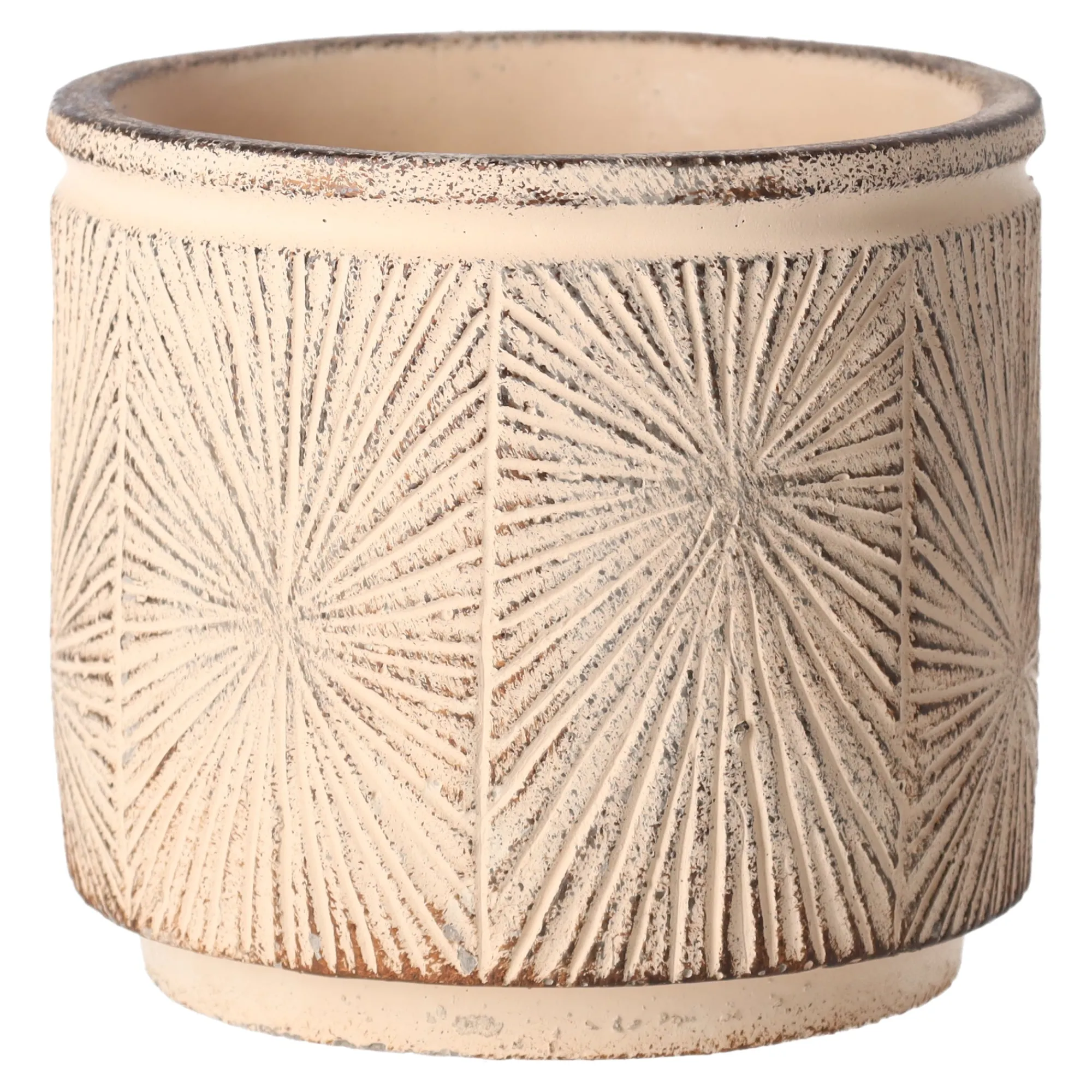 Vazen En Potten>Pot Pixy Cyl Butter 14 cm