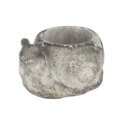 Vazen En Potten>Pot slak 14 cm cement