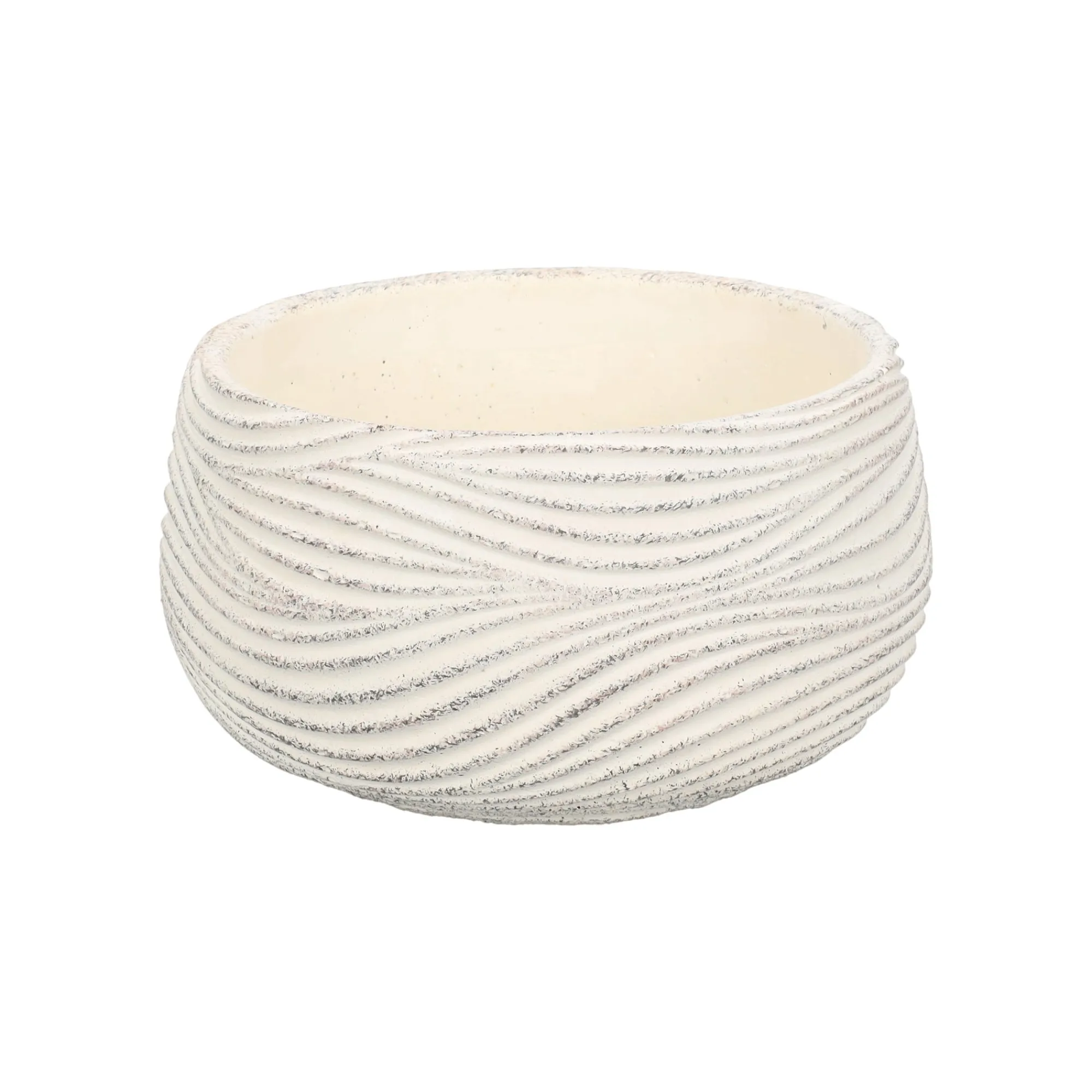 Vazen En Potten>Pot wave 13 x 10 cm cement