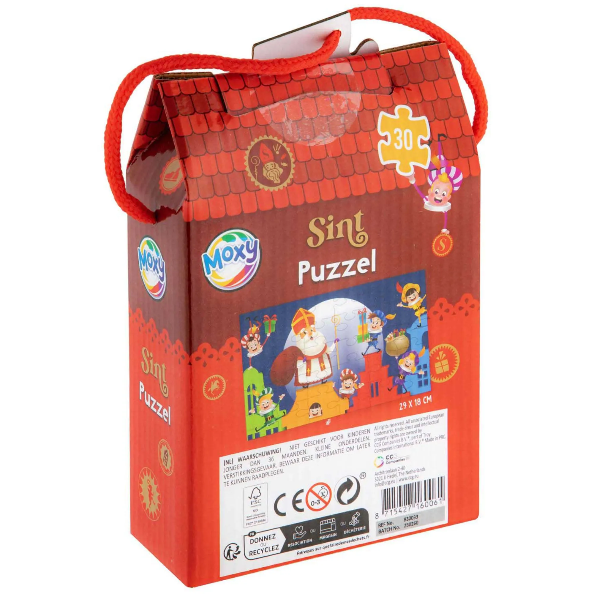Creative Craft Group Kerstdecoratie>Puzzel sint 30st.