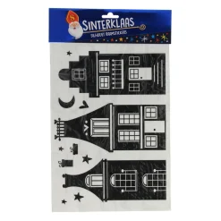 Wins Holland Kerstdecoratie>Raamstickers silhouet