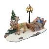 Kerstdorp>Rendier met slee LED