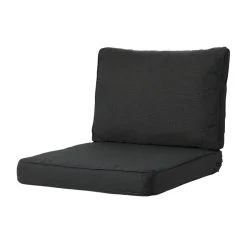 Madison Tuinkussens>Rib black F115 lounge soft 73x40 rug