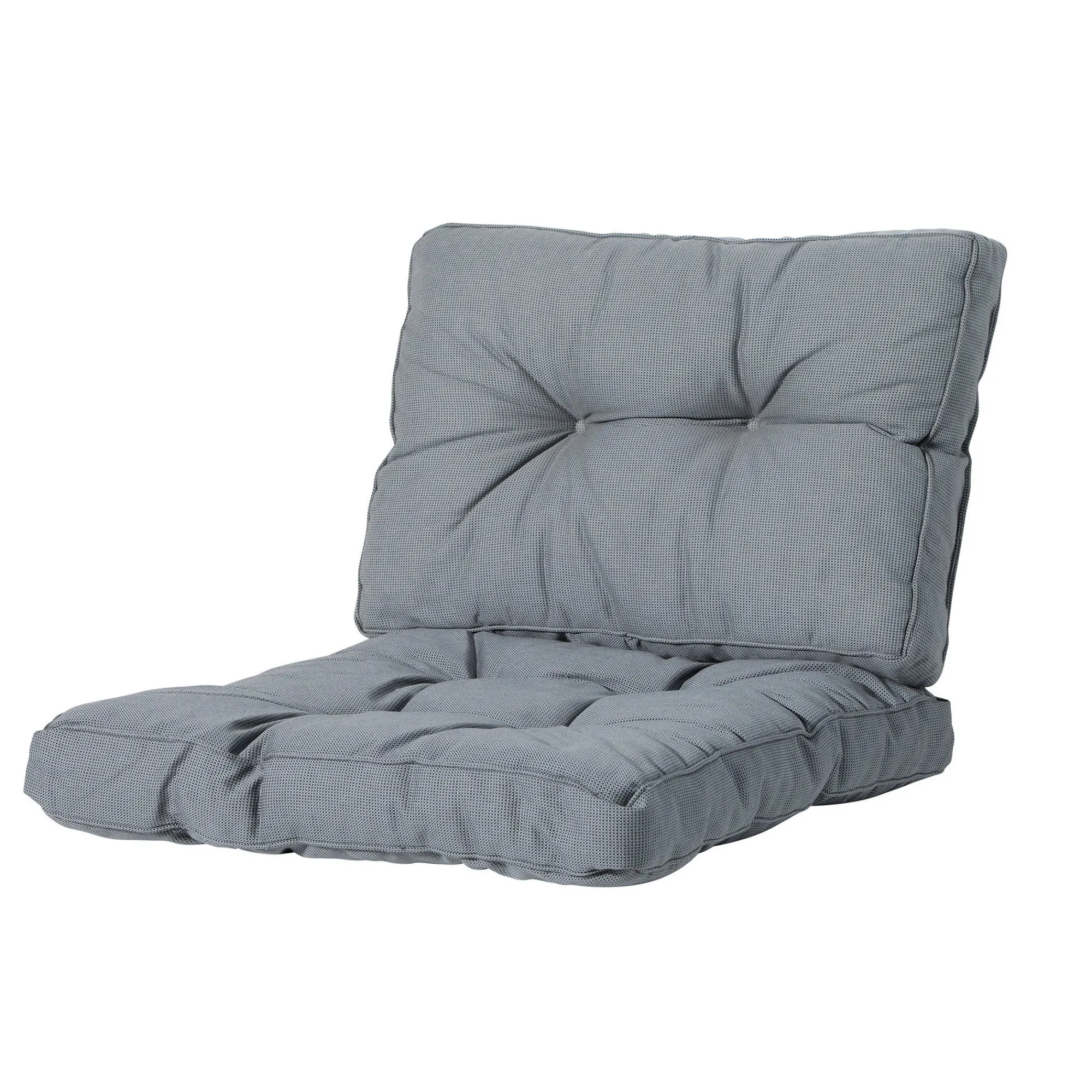 Madison Tuinkussens>Rib grey F293 loungek 60x40 rug