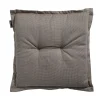 Madison Tuinkussens>Rib light grey hocker 50x50