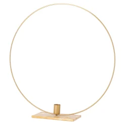 Van Cranenbroek Kaarsen>Ring op voet kaarshouder diner 40 cm goud