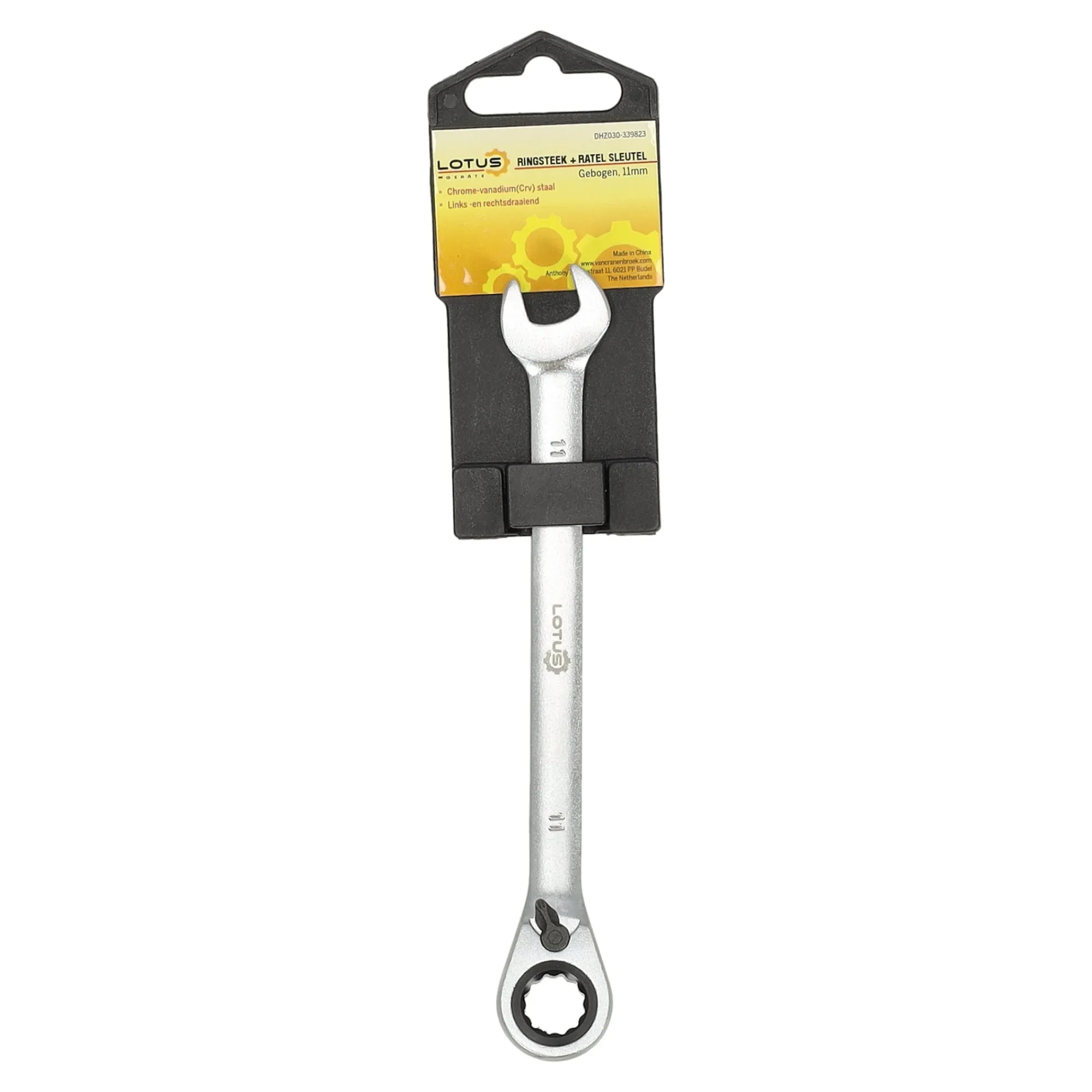 Lotus Handgereedschap>Ringsteek+ratel sleutel gebogen 11mm