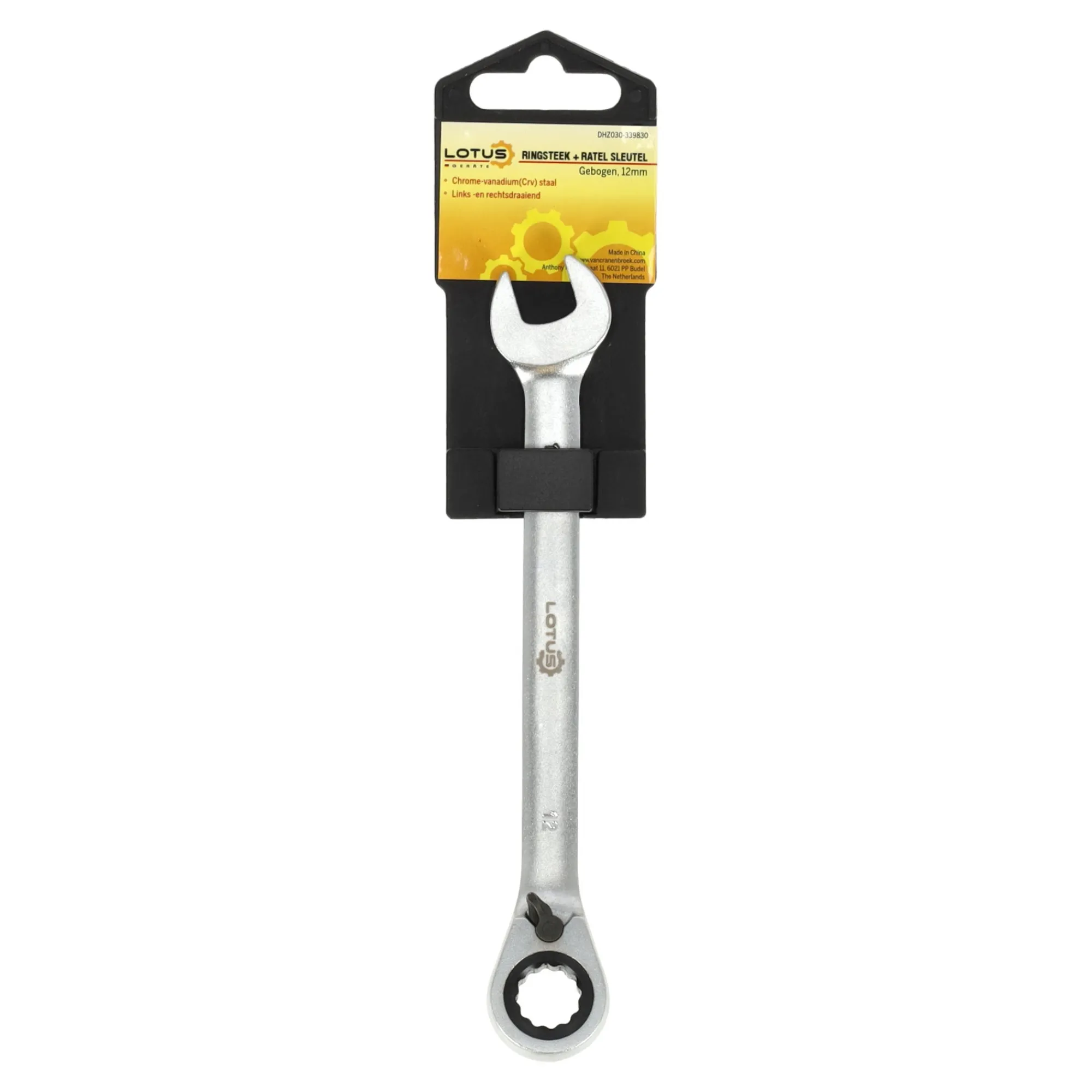 Lotus Handgereedschap>Ringsteek+ratel sleutel gebogen 12mm