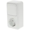 Q-link Schakelmateriaal>Schakelaar combinatie serie RA Exo OP