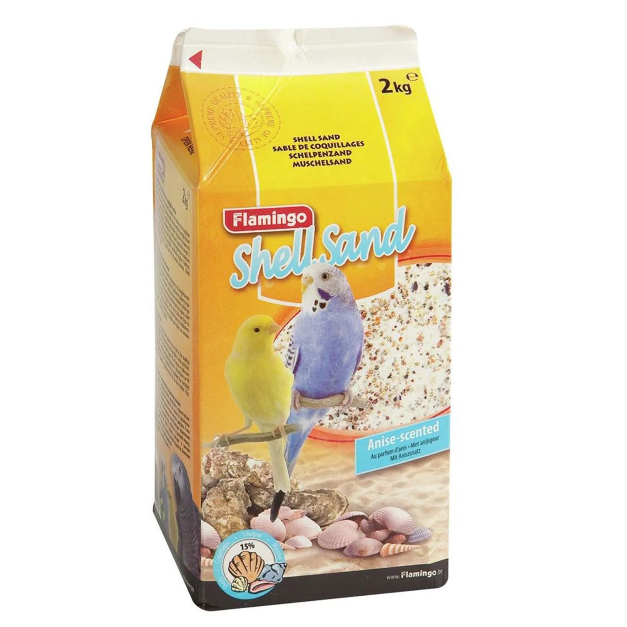 Flamingo Vogelverzorging>Schelpenzand-oesterschelpjes 2kg